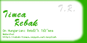 timea rebak business card